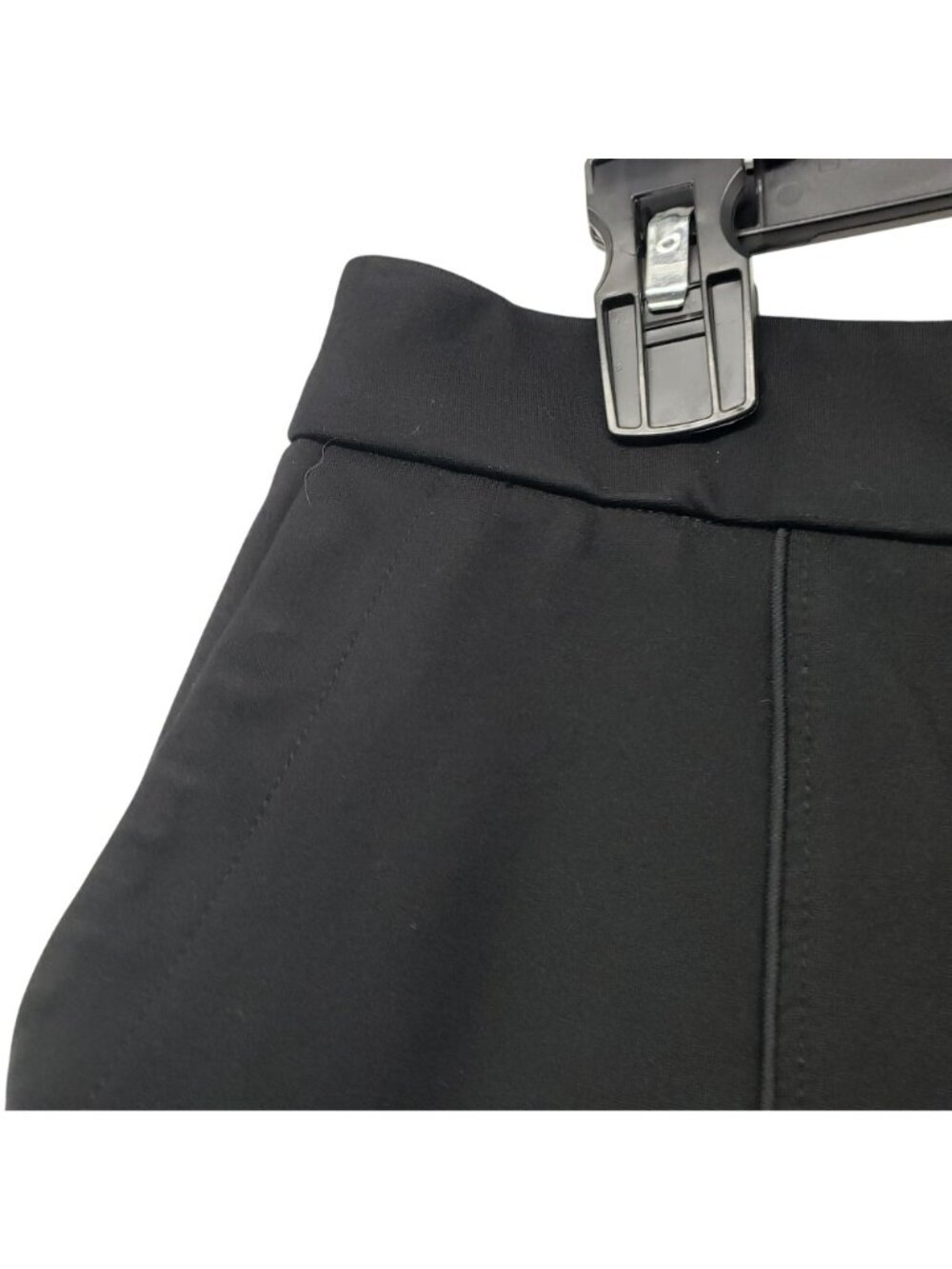 Eloquii Black Cropped Ankle Work Pants Womens 16 Front Seam Office Career - Picture 4 of 9